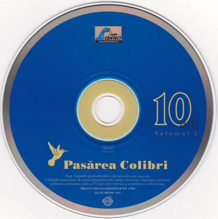 Pasărea Colibri - 10 Ani Volumul 2, (CD) [1]