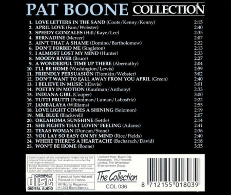 Pat Boone - Collection 25 Songs (CD) [1]
