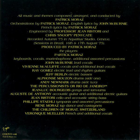 Patrick Moraz - The Story Of i, (CD) [1]