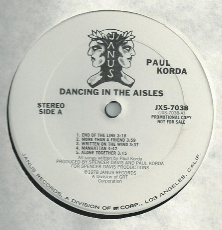 Paul Korda - Dancing In The Aisles, (Disc Vinil) [1]