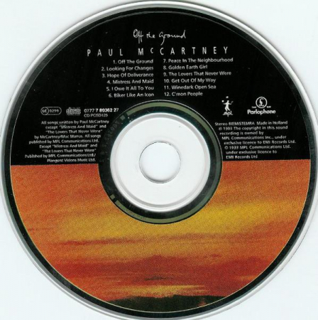 Paul McCartney - Off The Ground , (CD) [1]
