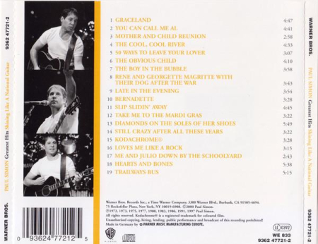 Paul Simon - Greatest Hits - Shining Like A National Guitar [1]