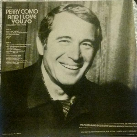 Perry Como - And I Love You So (Disc Vinil) [1]