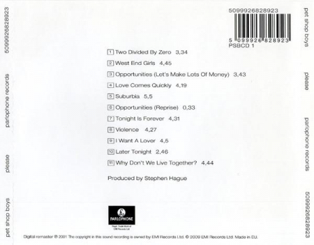 Pet Shop Boys - Please , (CD) [1]