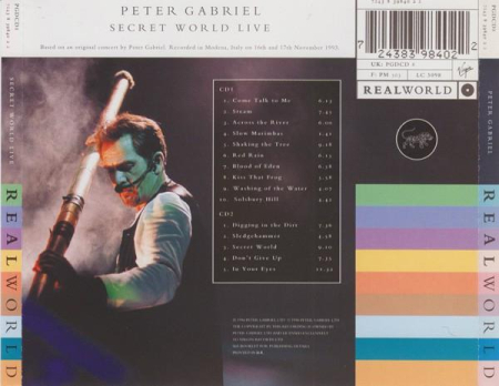 Peter Gabriel - Secret World Live, (CD) [1]