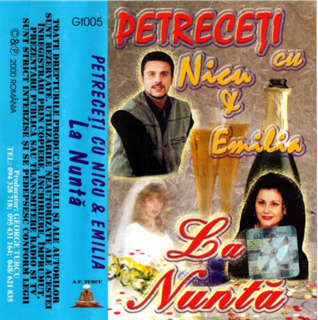 Muzică Populară/Lăutarească - Petreceti cu Nicu si Emilia - La Nunta (Caseta Audio)
