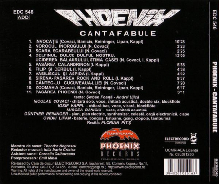 Phoenix - Cantafabule, (CD)