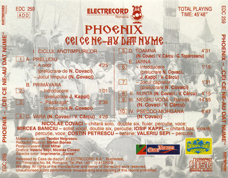 Phoenix – Cei Ce Ne-au Dat Nume (CD) [1]