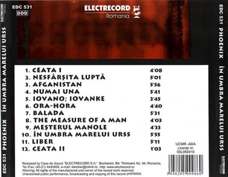 Phoenix - În Umbra Marelui URSS, (CD) [1]