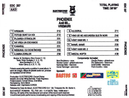 Phoenix - Vremuri, Anii 60... , (CD) [1]