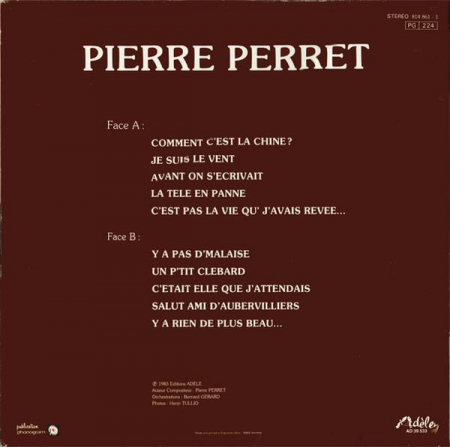 Pierre Perret - Pierre Perret, (Disc Vinil) [1]
