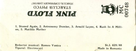 Pink Floyd - Starclub Phyco (Caseta Audio) [1]