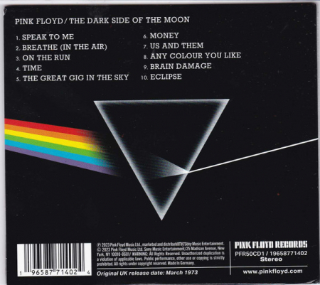 Pink Floyd- The Dark Side of the Moon CD (50th Anniversary), (CD) [1]