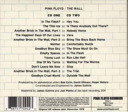 Pink Floyd- The Wall CD, (CD) [1]