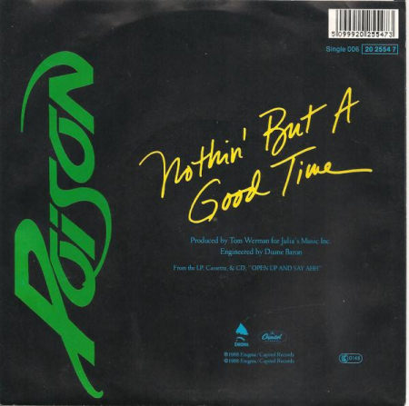 Poison - Nothin' But A Good Time (Disc Vinil) [1]