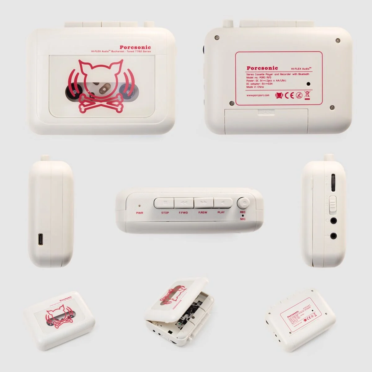 Echipamente Audio - "Porcsonic" Casetefon Portabil