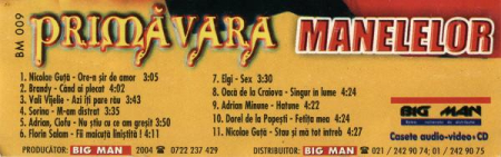 Primăvara Manelelor (Caseta Audio) [1]