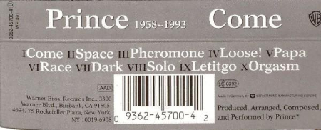 Prince - Come (Caseta Audio) [1]