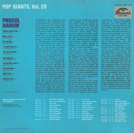 Procol Harum - Pop Giants, Vol. 28 (Disc Vinil) [1]