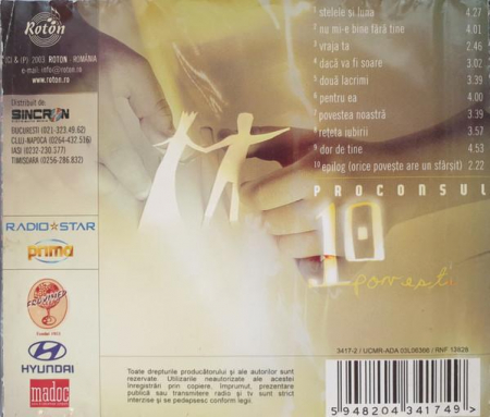 Proconsul - 10 Povești, (CD) [1]