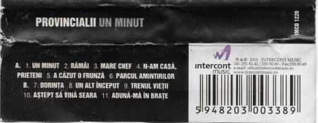 Provincialii - Un Minut , (Casetă Audio) [1]