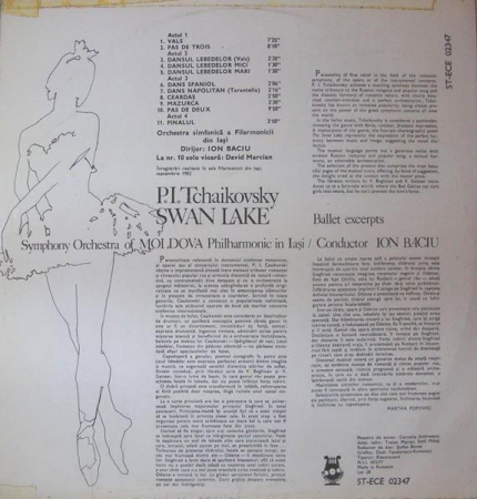 Pyotr Ilyich Tchaikovsky - Swan Lake (Ballet Excerpts), (Disc Vinil) [1]