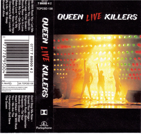 Casete audio - Queen – Live Killers (CASETA)