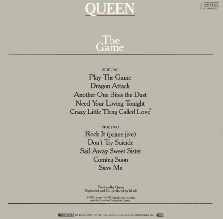 Queen - The Game, (Disc Vinil) [1]