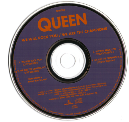 Queen - We Will Rock You / We Are The Champions (Live At Wembley '86) (CD) [1]