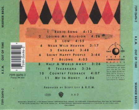 R.E.M. - Out Of Time, (CD) [1]