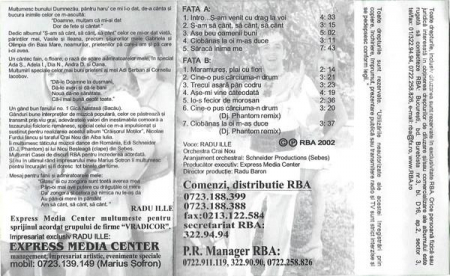 Radu Ille - Ș-am să cânt, să cânt, să cânt, (Casetă Audio) [1]