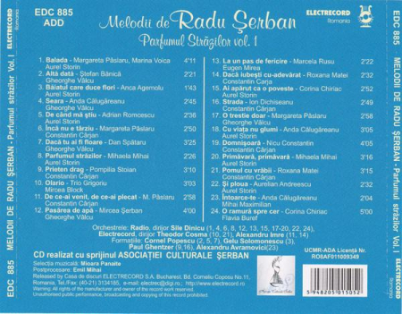 Radu Șerban - Parfumul Străzilor Vol. 1, (CD) [1]