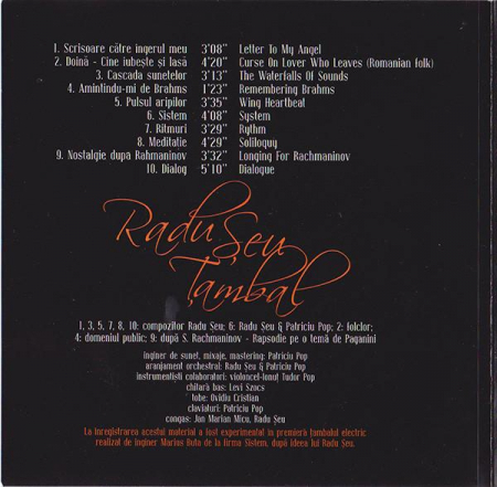 Radu Șeu - Țambal: Muzică De Chemat Îngerii (CDr Audio), (CD) [1]