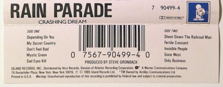 Rain Parade - Crashing Dream (Casetă Audio) [1]
