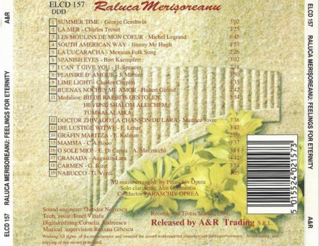 Raluca Merișoreanu - Feeling For Eternity, (CD) [1]