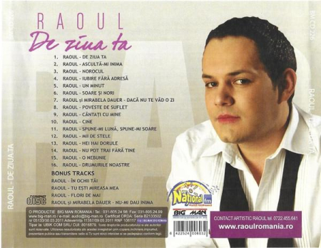 Raoul - De Ziua Ta (CD) [1]