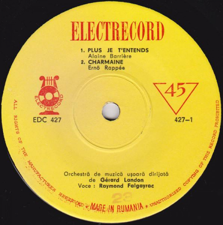 Muzică Ușoară - Raymond Falgayrac - Plus Je T´Entends, (Disc Vinil)