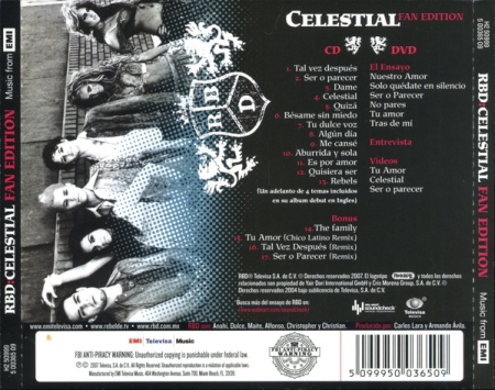 RBD – Celestial (Fan Edition) (CD) [1]
