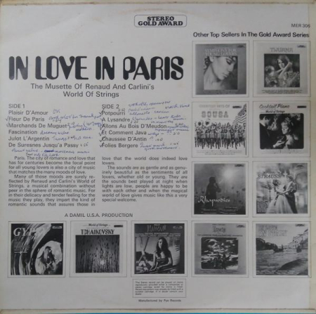 Renaud - In Love In Paris (Disc Vinil) [1]