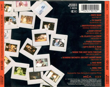 Repo Man (Music From The Original Motion Picture Soundtrack), (CD) [1]