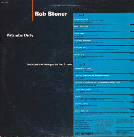 Rob Stoner - Patriotic Duty (Disc Vinil) [1]