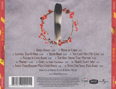 Robert Plant - Band Of Joy (CD) [1]