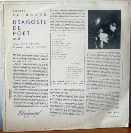 Robert Schumann - Ciclu de Lieduri Dragoste De Poet, (Disc Vinil) [1]