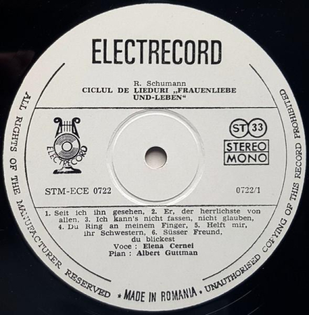 Robert Schumann - Ciclul De Lieduri "Frauenliebe Und-Leben" / Șapte Cîntece Populare Spaniole [1]