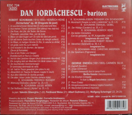 Robert Schumann - Dichterliebe (Dragoste De Poet), (CD) [1]