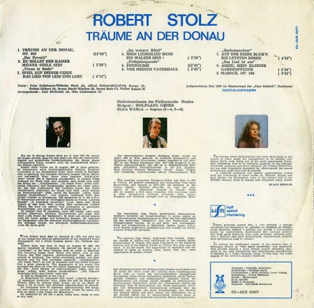 Robert Stolz - Träume An Der Donau, (Disc Vinil) [1]