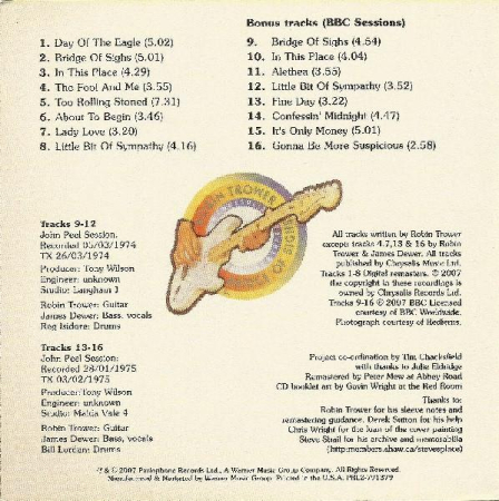 Robin Trower - Bridge Of Sighs (CD) [1]