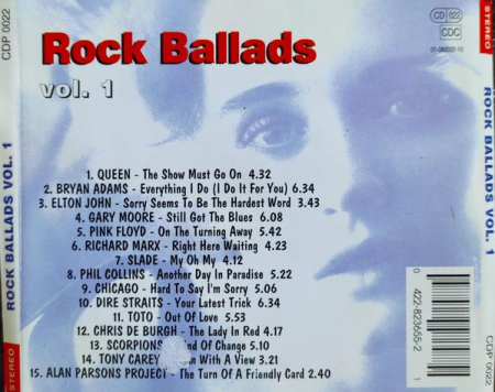 Rock Ballads Volume 1 (CD) [1]