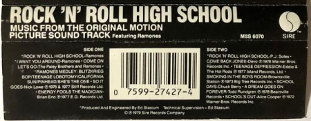 Rock 'N' Roll High School (Music From The Original Motion Picture Sound Track) (Caseta Audio) [1]