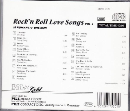 Rock'n Roll Love Songs Vol. I (18 Romantic Dreams) [1]